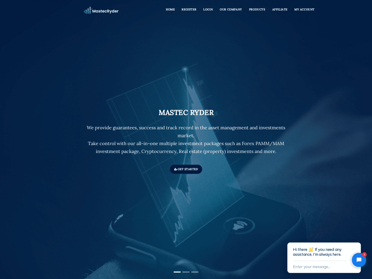 Screenshot der Webseite Mastecryder (mail.mastecryder.com)