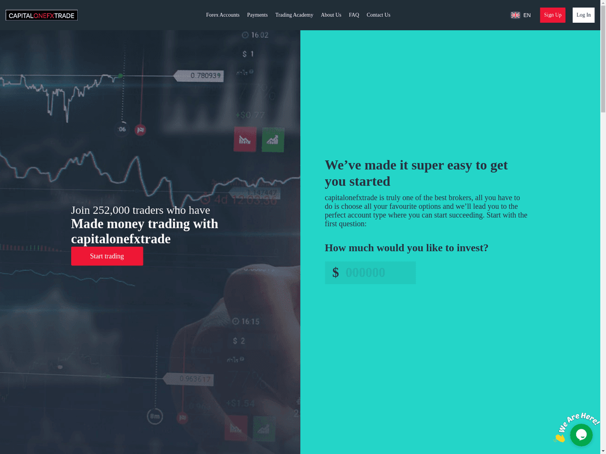 Screenshot von Capitalonefxtrade