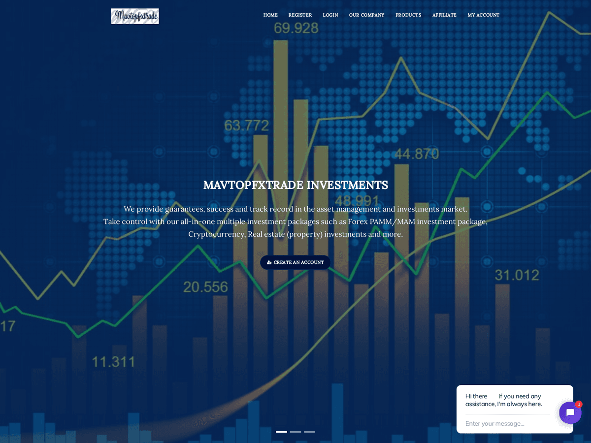 Screenshot der Webseite Mavtopfxtrade (mavtopfxtrade.com)