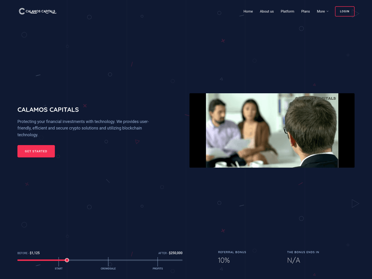 Screenshot der Webseite Clamosscapitals (clamosscapitals.ltd)
