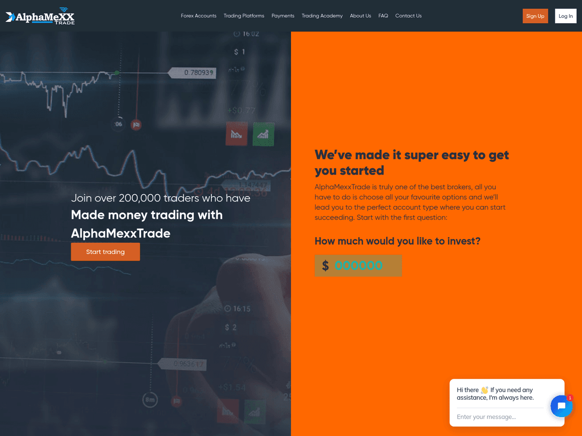 Screenshot von Alphamexxtrade