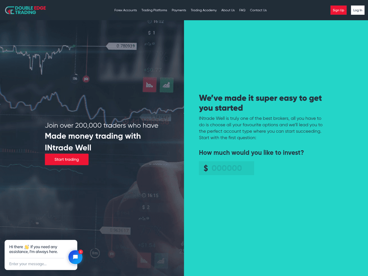 Screenshot der Webseite Intradewell (intradewell.com)