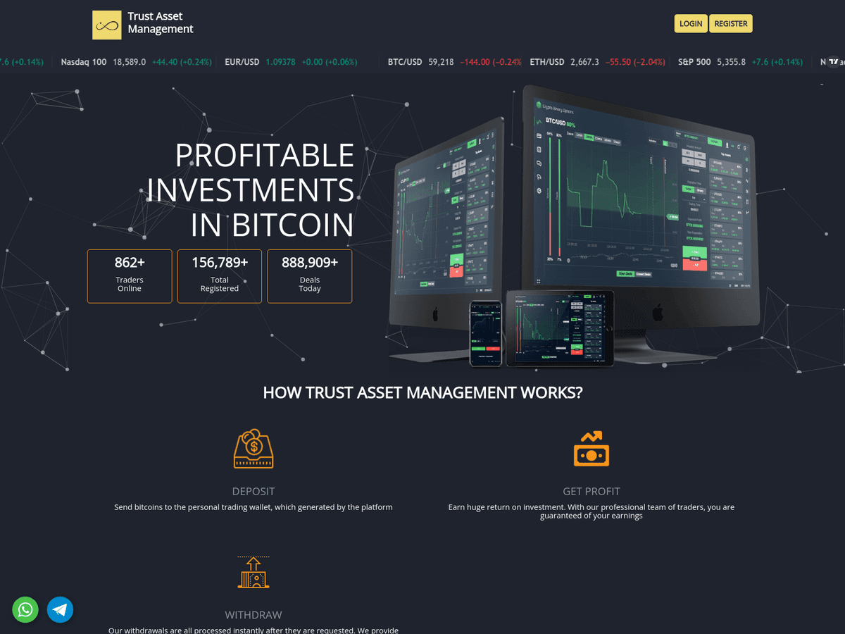 Screenshot der Webseite Trustassetmanagement (trustassetmanagement.org)