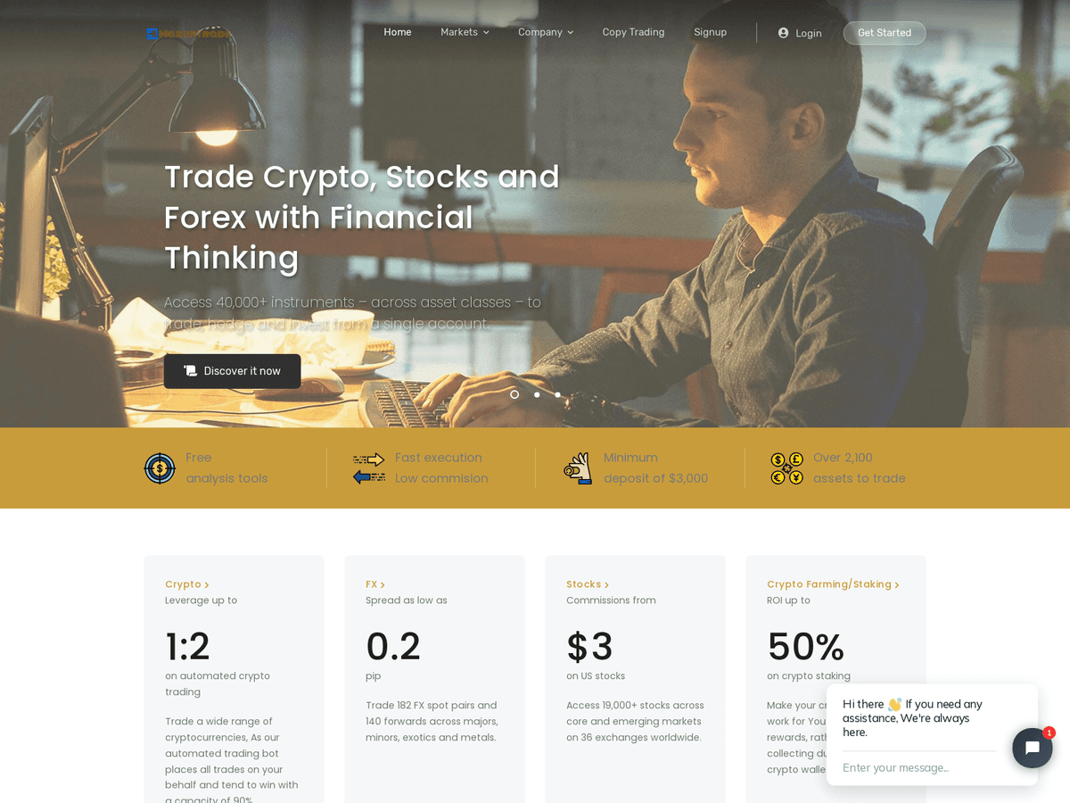 Screenshot der Webseite Maxuptrade (maxuptrade.com)