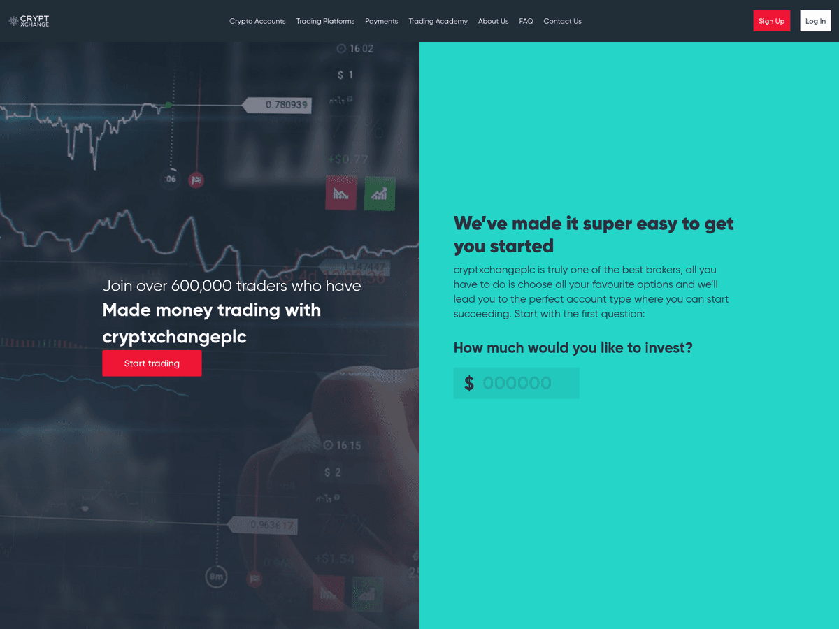 Screenshot der Webseite Tradevaluelimited (cryptxchangeplc.com.tradevaluelimited.com)
