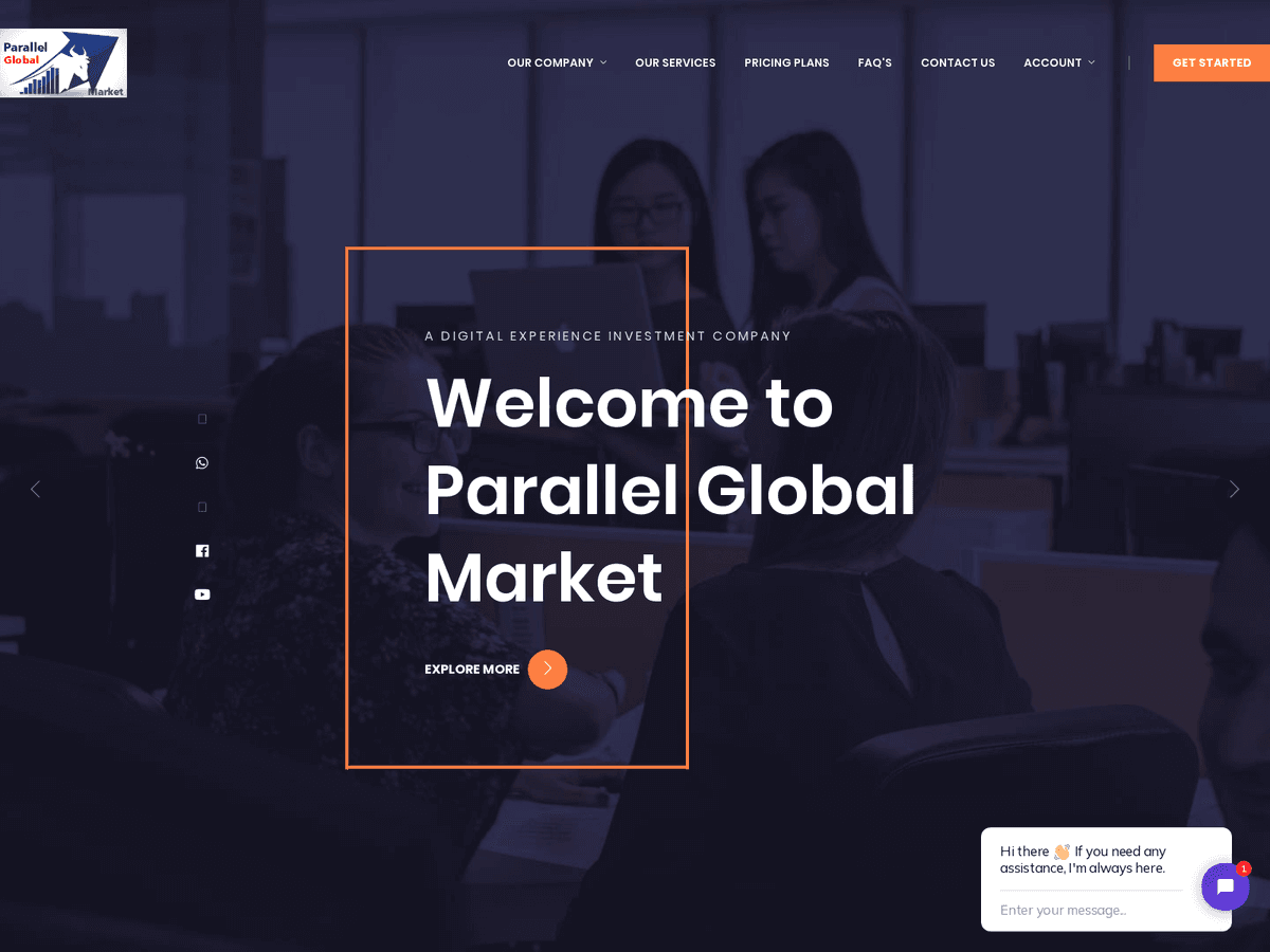 Screenshot der Webseite Parallelglobalmarket (parallelglobalmarket.online)